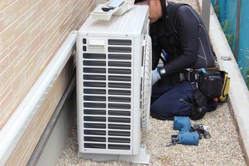 エアコン取り外し作業写真